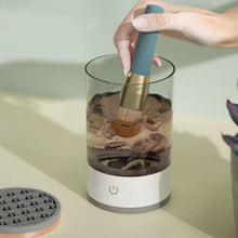 makeup brush cleaner device