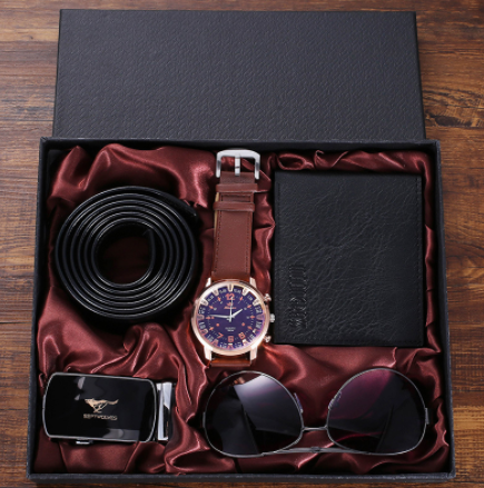 watch belt wallet sun glasses gift set