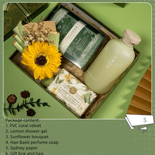 shower gel sunflower gift set